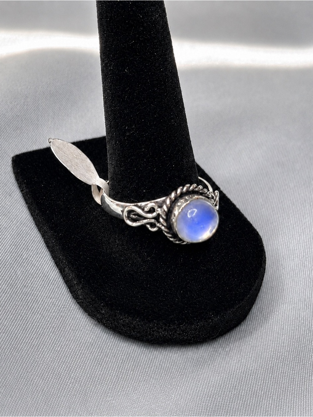 925 Opalite Genuine Gemstone Ring